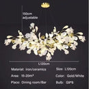 Axyaa Ginkgo Leaf Chandelier: Luxury Designer Art Nordic Branch Lamp