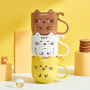 Axyaa Creative Cat Mouthwash Cup for Children - Drop Resistant Plastic Water Cup