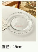 Axyaa Glass Plate Set - Breakfast, Fruit Salad, Dessert Cake, High-End Home Use
