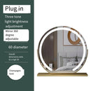Axyaa Light-Up Vanity Mirror with Smart Touch Control, 3 Colors, 360° Rotation