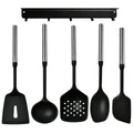 Axyaa Stainless Steel Handle Silicone Kitchenware Set, Non-Stick Utensils, Cooking Tools