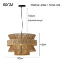 Axyaa Retro Rope Ceiling Chandelier for Kitchen Table Lighting