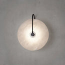 Axyaa Marble Moon LED Wall Sconces - Modern Indoor Lighting Fixture for Bedroom Décor