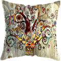Axyaa Moonlit Waterfall Mountain Landscape Pillow Covers