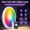 Axyaa Modern LED Ceiling Lights for Kitchen, Bedroom, Living Room - Minimalist Design