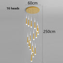 Axyaa Nordic Stair Chandelier Pendant Ceiling Light for Living, Bedroom, Dining Room