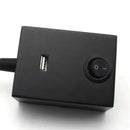 Axyaa Wall Reading Light with Gooseneck, USB Port Output, and Switch