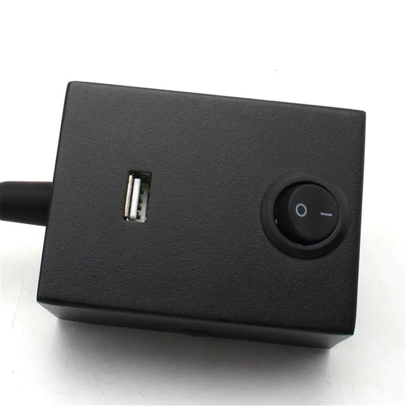 Axyaa Wall Reading Light with Gooseneck, USB Port Output, and Switch