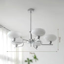 Axyaa French Cream Glass Luxury Medieval Chandelier Light for Living Room, Bedroom & Restaurant