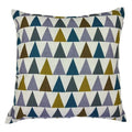 Axyaa Geometric Square Checked Pillowcase – Black and White Stripe Cushion Cover