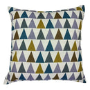 Axyaa Geometric Square Checked Pillowcase – Black and White Stripe Cushion Cover