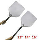 Axya Aluminum Pizza Peel with Long Handle and Nonstick Round Baking Pan