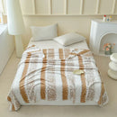 Axyaa Jacquard Blanket: Soft Plush Bed Sofa Cover, Multifunctional 150*200cm, Home & Outdoor