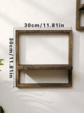 Rustic Wood Floating Wall Shelves by Axyaa for Bedroom, Kitchen, Bathroom