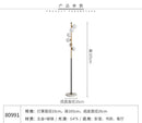 Axyaa Nordic Glass Ball Vertical Floor Lamp, Luxury LED Standing Lamp for Living Room or Bedroom.