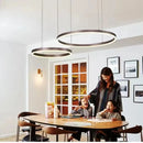 Axyaa Modern Circular Ring LED Ceiling Chandelier for Home Indoor Lighting