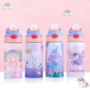 Axyaa Kids Stainless Steel Thermal Water Bottle with Straw