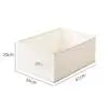 Axyaa Fabric Drawer Wardrobe Organizer Basket Foldable Underwear Storage Box