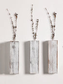 Axyaa Wood Wall Planters for Indoor Plants - Farmhouse Wall Vases for Home Decor