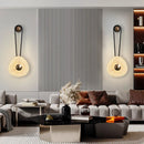 Axyaa Minimalist Paperclip Wall Lamp, Embossed Acrylic Light for Bedroom & Living Room