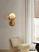 Axya Vintage LED Wall Sconces Resin Victory Hand Lamps for Indoor Decor Lighting