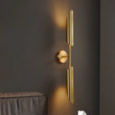 Axyaa Golden Metal LED Wall Lamps for Bedroom & Living Room Wall Decor