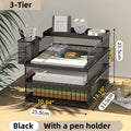 Metal Mesh Desk Organizer Axyaa A4 Paper Document File Letter Pen Tray Shelf