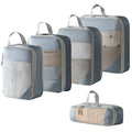 Axyaa Clothing Storage Bag Set, 5-Piece Expandable Travel Organizer Pack