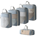 Axyaa Clothing Storage Bag Set, 5-Piece Expandable Travel Organizer Pack