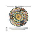 Axyaa Bohemian Round Ceramic Plate 10-inch Steak & Pasta Plate