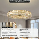 Axyaa Crystal Ceiling Chandelier: Modern Square Pendant Lamp for Living Room, Staircase & Dining Room