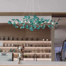 Axyaa Nordic Ginkgo Leaf Crystal Chandelier for Modern Artistic Spaces