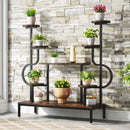 Axyaa 8-Tier Metal Plant Stand for Multiple Plants, Tall Flower Rack Shelf