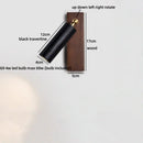 Axyaa Wabi Sabi LED Wall Sconce Lamp, Black Travertine Stone, Up & Down Light