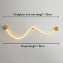 Axyaa Silicone Music Note Wall Lamp: Modern Minimalist Nordic Lighting for Bedroom