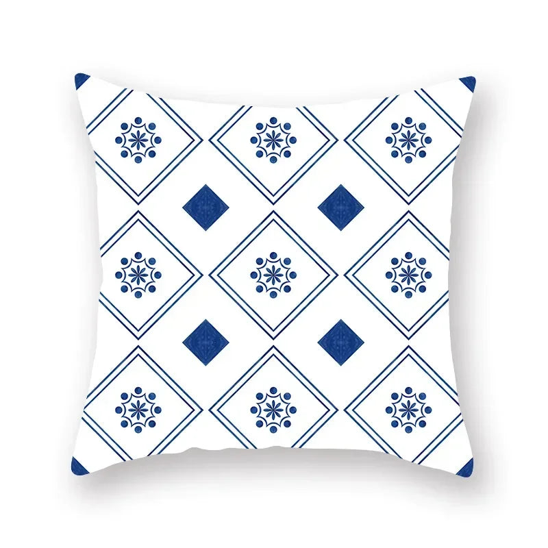 Geometric Mandala Flower Print Pillowcase for Home Decor by Axyaa