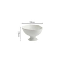 Axyaa High Foot Ceramic Snack Bowl Set - Thick Soup, Dessert, Sushi Bowls