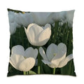 Axyaa Daisy Print Pillowcase: Square Flower Cushion Cover for Home Decor