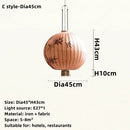 Axyaa Retro Fabric Lantern Pendant Lights for Home and Hospitality