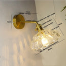 Axyaa Nordic LED Wall Lights Glass Copper Pull Chain Switch for Home Decor