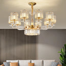 Axyaa Luxury Crystal Glass Pendant Lamp for Living Room, Dining Room, and Bedroom