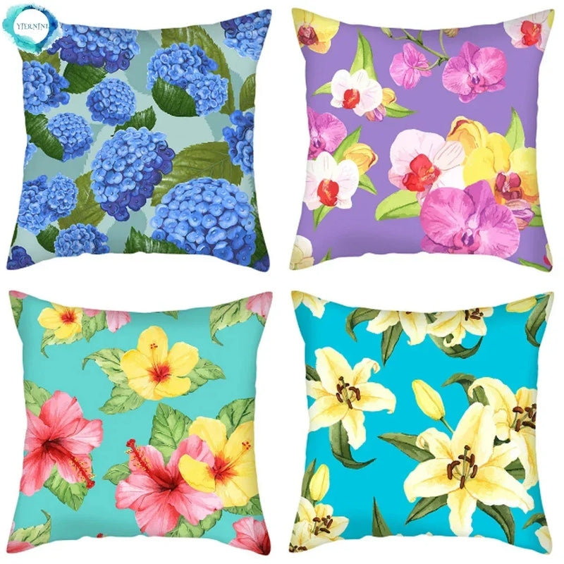 Spring Flower Cushion Cover by Axyaa - 45x45cm