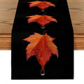 Axyaa Maple Leaf Table Runner for Dining Wedding Holiday Party Decor