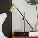 Axyaa LED Desk Lamp with Long Rod Rocker Arm - Nordic Decorative Lighting
