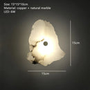 Axyaa Marble Wall Lamp: Luxury Irregular Stone LED Fixture for Indoor Living Room & Dining Room