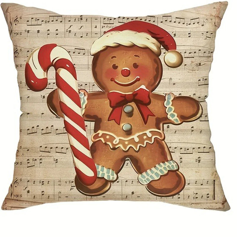 Axyaa Christmas Train Cabin Pillowcase: Festive Home Decor & Gift