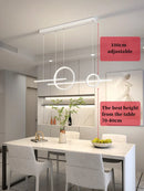 Axyaa Modern Minimalist LED Chandelier: Nordic Design Ceiling Pendant Lights for Living and Dining Room