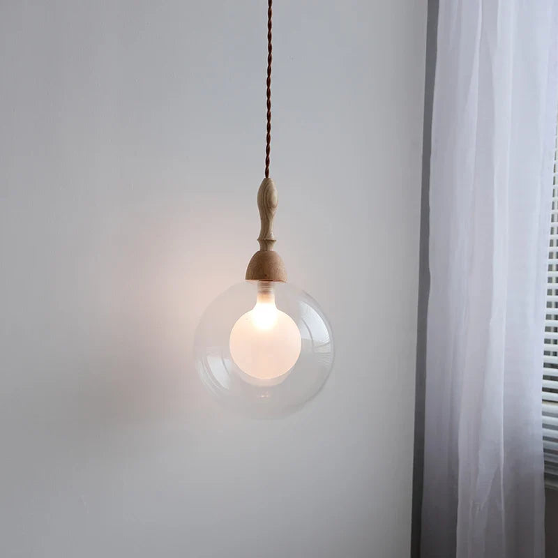 Axyaa Nordic Modern Glass Ball Pendant Light Fixture