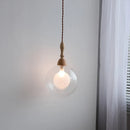 Axyaa Glass Ball LED Pendant Light: Modern Nordic Style Fixture for Home & Garden