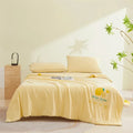Axyaa Ice Silk Summer Quilt: Lightweight & Machine Washable cooling comfort for hot nights.